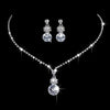 Luxurious Bridal Geometric Rhinestone Tassel Women's Jewelry Set