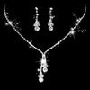 Luxurious Bridal Geometric Rhinestone Tassel Women's Jewelry Set