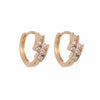 1 Pair Simple Style Geometric Plating Copper Hoop Earrings