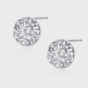 1 Pair Simple Style Geometric Plating Inlay Sterling Silver Zircon Ear Studs