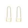 1 Pair Simple Style Classic Style Solid Color Plating Copper Gold Plated Earrings