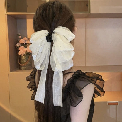 Women'S Elegant Sweet Bow Knot Cloth Hair Claws