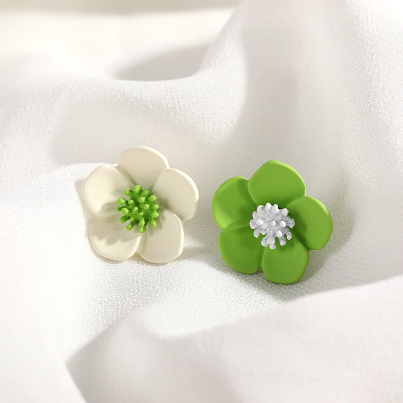 1 Pair Sweet Flower Stoving Varnish Alloy Ear Cuffs