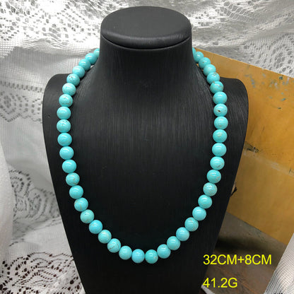 Classical Solid Color Turquoise Turquoise  Necklace In Bulk