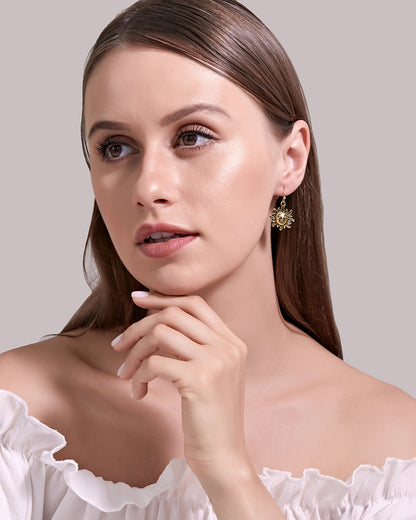 Simple Style Plating Alloy No Inlaid Earrings