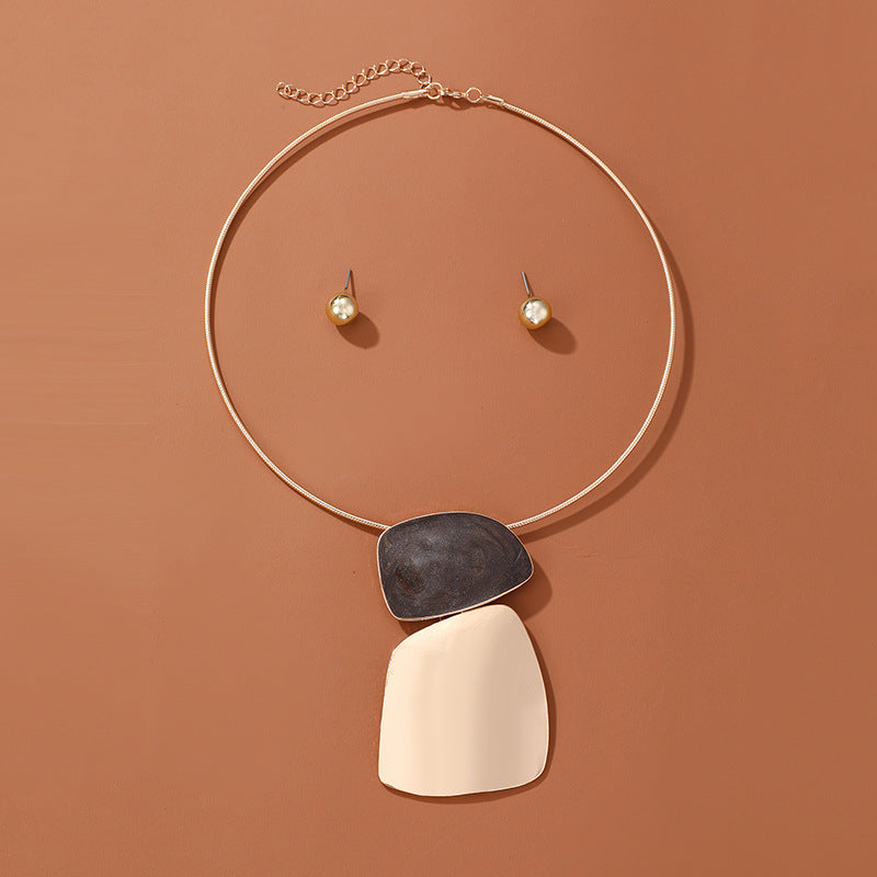 Elegant Irregular Geometric Alloy Zinc Alloy Women's Jewelry Set