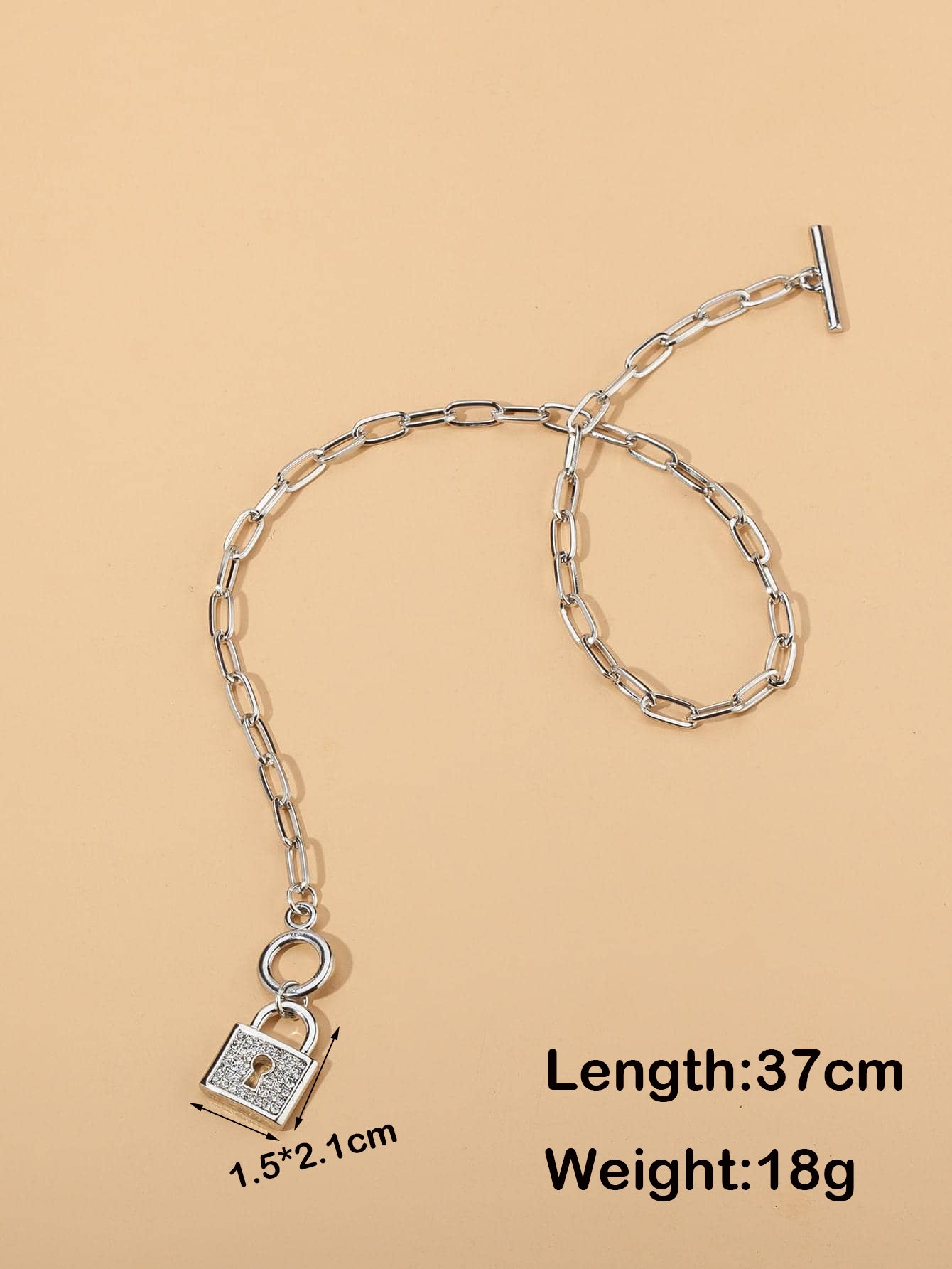 Stainless Steel Copper Gold Plated Rhodium Plated Silver Plated Vintage Style Simple Style Classic Style Solid Color Lock Toggle Inlay Zircon Double Layer Necklaces Pendant Necklace