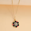 Copper Simple Style Classic Style Color Block Inlay Zircon Pendant Necklace