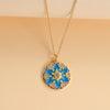 Copper Simple Style Classic Style Color Block Inlay Zircon Pendant Necklace