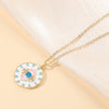 Copper Simple Style Classic Style Color Block Inlay Zircon Pendant Necklace