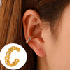 1 Piece Simple Style Commute Geometric Inlay Copper Zircon Ear Cuffs