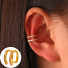 1 Piece Simple Style Commute Geometric Inlay Copper Zircon Ear Cuffs