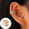 1 Piece Simple Style Commute Geometric Inlay Copper Zircon Ear Cuffs