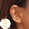 1 Piece Simple Style Commute Geometric Inlay Copper Zircon Ear Cuffs