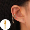 1 Piece Simple Style Commute Geometric Inlay Copper Zircon Ear Cuffs