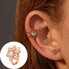 1 Piece Simple Style Commute Geometric Inlay Copper Zircon Ear Cuffs