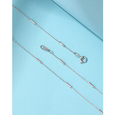 Sterling Silver Simple Style Geometric Plating Necklace