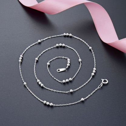 Sterling Silver Simple Style Geometric Plating Necklace