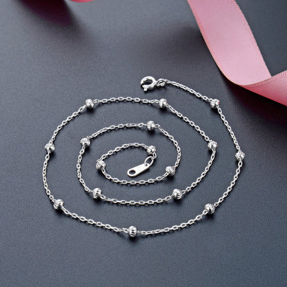 Sterling Silver Simple Style Geometric Plating Necklace