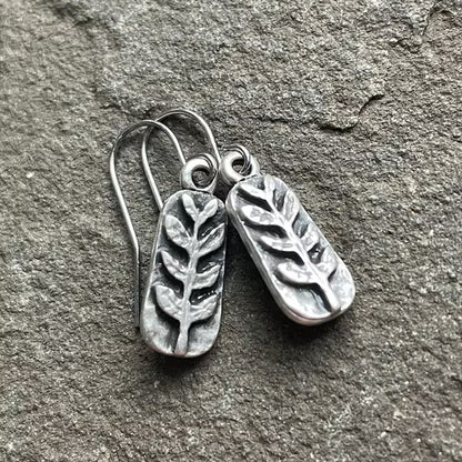 1 Pair Retro Leaves Alloy Drop Earrings