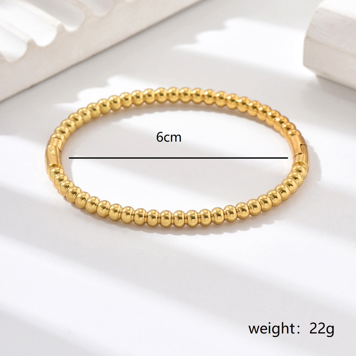 Stainless Steel Modern Style Simple Style Solid Color Solid Color Bangle