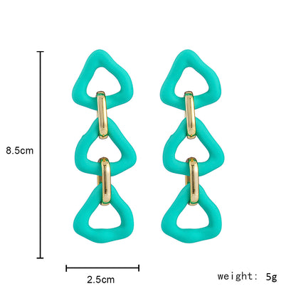 1 Pair Casual Vacation Beach Geometric CCB Drop Earrings