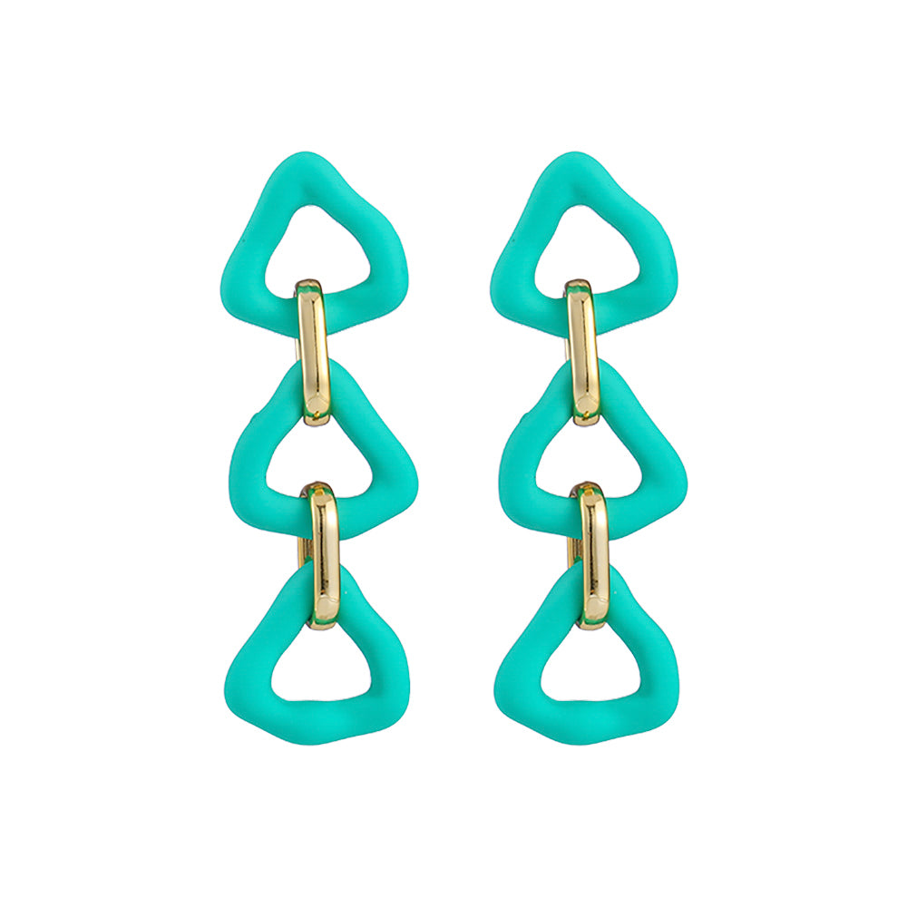 1 Pair Casual Vacation Beach Geometric CCB Drop Earrings