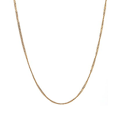 Casual Simple Style Solid Color Stainless Steel 18k Gold Plated Necklace