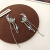 1 Pair Elegant Printing Geometric Plating Metal Drop Earrings