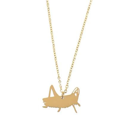 Stainless Steel 18K Gold Plated Simple Style Classic Style Little Bear Dinosaur Plating Pendant Necklace