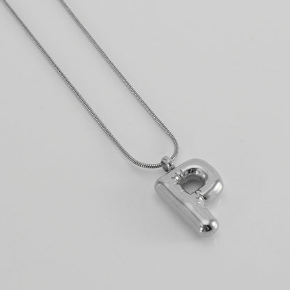 Titanium Steel Hip-Hop Letter Plating Pendant Necklace