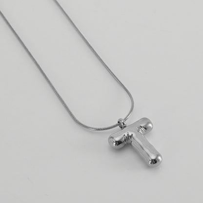 Titanium Steel Hip-Hop Letter Plating Pendant Necklace