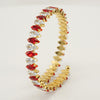 Stainless Steel Vintage Style Geometric Oval Plating Inlay Zircon Bracelets