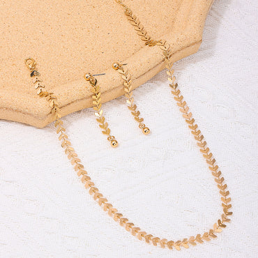 Simple Style Classic Style Solid Color Alloy Women's Jewelry Set
