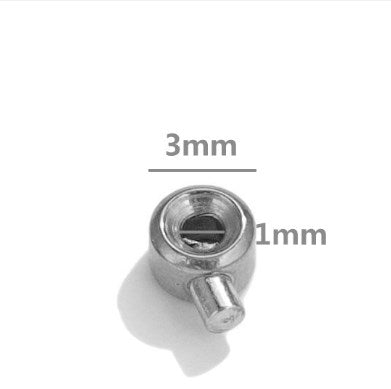 20 PCS/Package 3.5mm Diameter Diameter 3mm Hole 1~1.9mm Stainless Steel Round Polished Ball Plunger