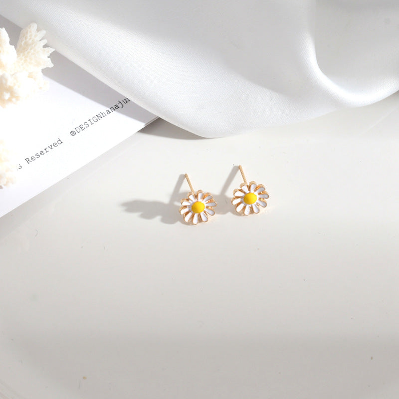 1 Pair Elegant Simple Style Flower Butterfly Alloy Drop Earrings Ear Studs