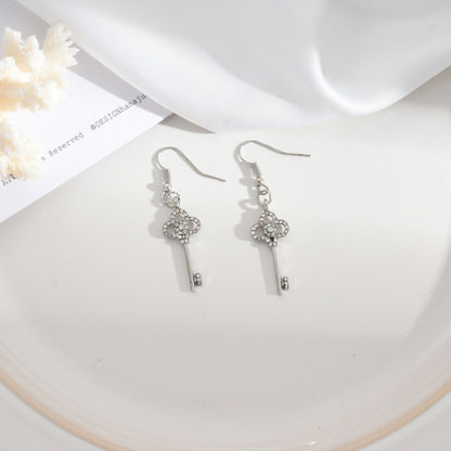 1 Pair Elegant Simple Style Flower Butterfly Alloy Drop Earrings Ear Studs