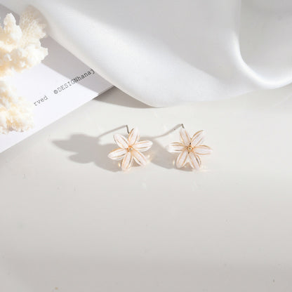 1 Pair Elegant Simple Style Flower Butterfly Alloy Drop Earrings Ear Studs