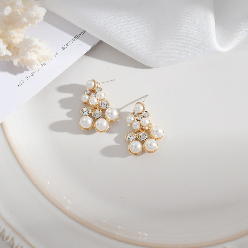 1 Pair Elegant Simple Style Flower Butterfly Alloy Drop Earrings Ear Studs