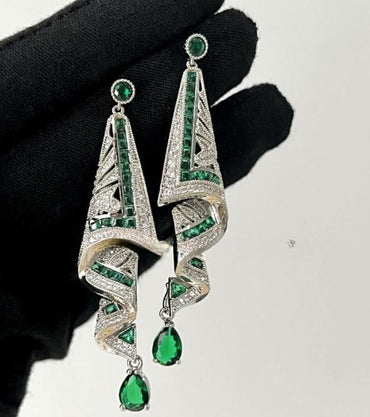 1 Pair Elegant Glam Geometric Copper Drop Earrings