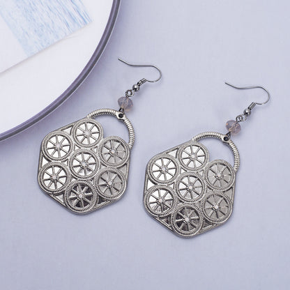 1 Pair Casual Simple Style Bag Alloy Drop Earrings