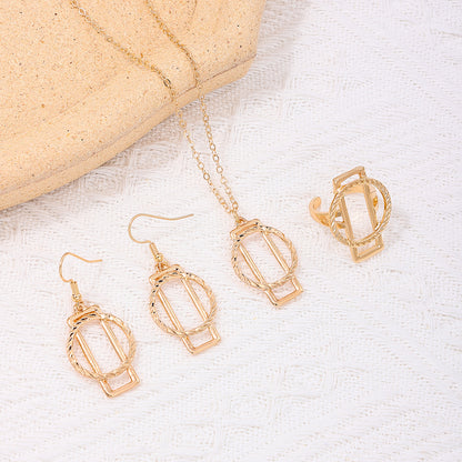 Casual Simple Style Geometric Ferroalloy Women's Jewelry Set