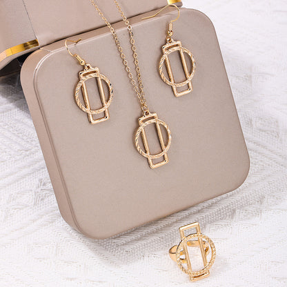 Casual Simple Style Geometric Ferroalloy Women's Jewelry Set