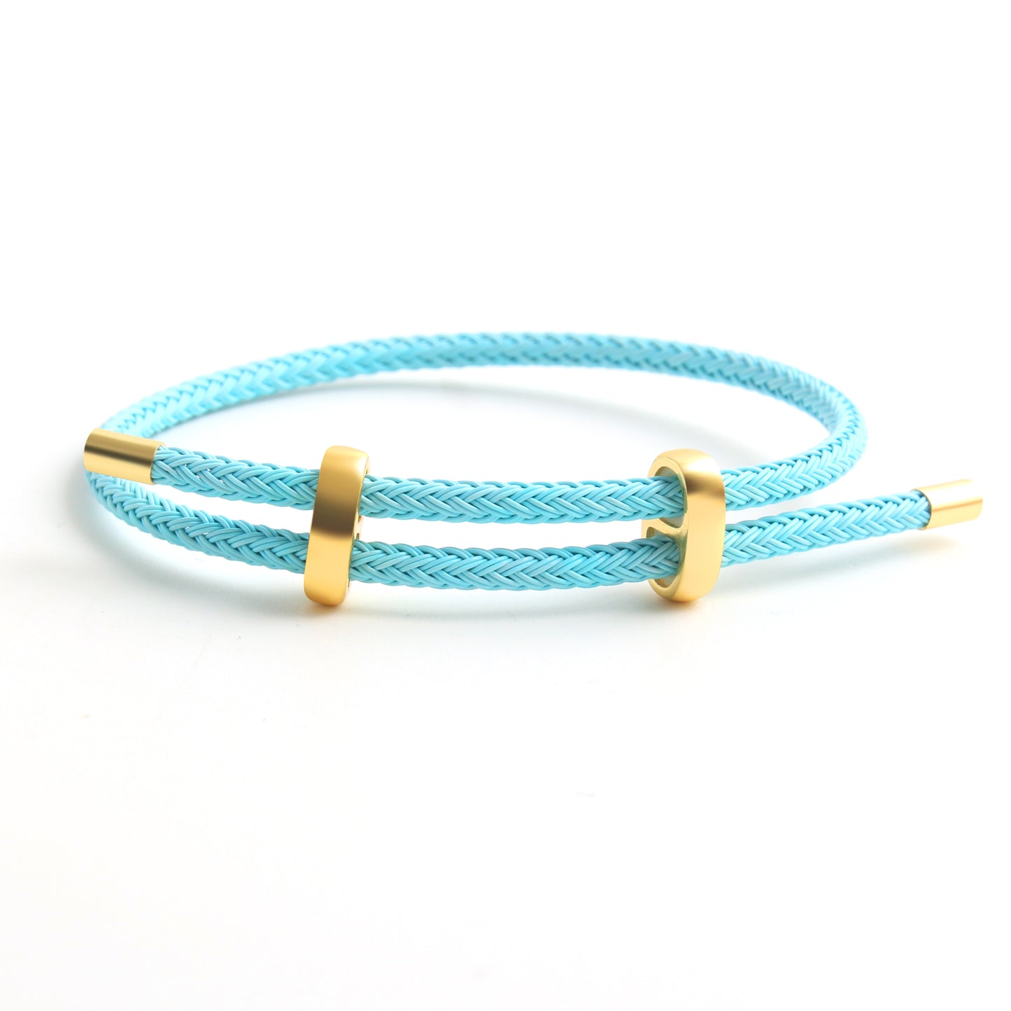 Hip-Hop Simple Style Color Block Wire Rope Copper Buckle Women's Wristband