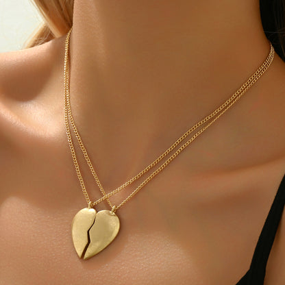 Romantic Heart Shape Alloy Iron Zinc Women's Pendant Necklace