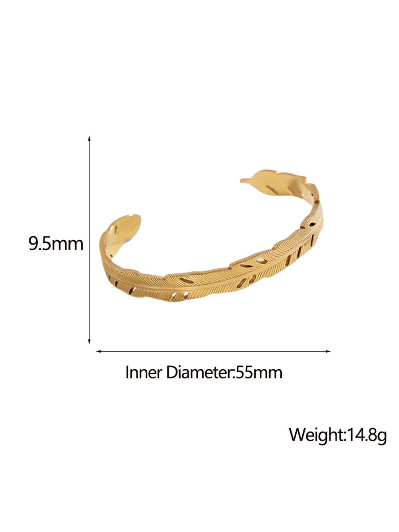 Titanium Steel 18K Gold Plated Exaggerated Simple Style British Style Round Oval Solid Color Criss Cross Polishing Bangle