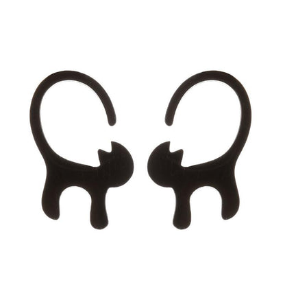 1 Pair Cute Animal Titanium Steel Plating Ear Studs