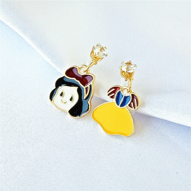 Cute Cartoon Alloy Earrings Stainless Steel Earrings