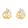 Simple Style Spiral Stainless Steel Ear Studs 1 Pair