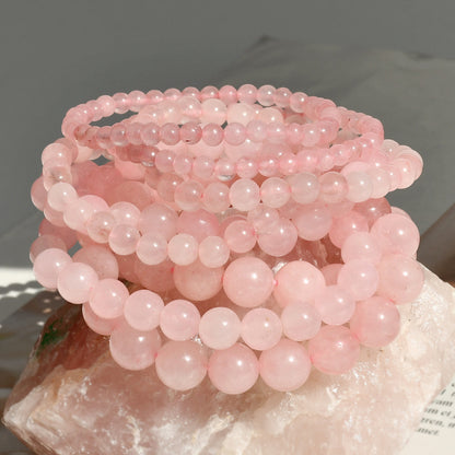 Fairy Style Simple Style Round Natural Stone Bracelets In Bulk